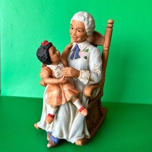 Homco Grandmother And Child Vintage 1451 Home Interiors African American